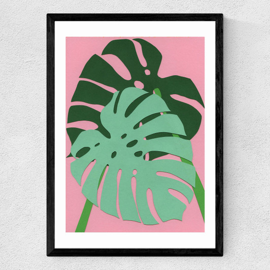 Monstera by Rosi Feist Medium Black Frame