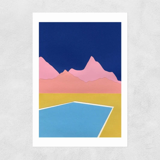Pool in the Hills Unframed Print