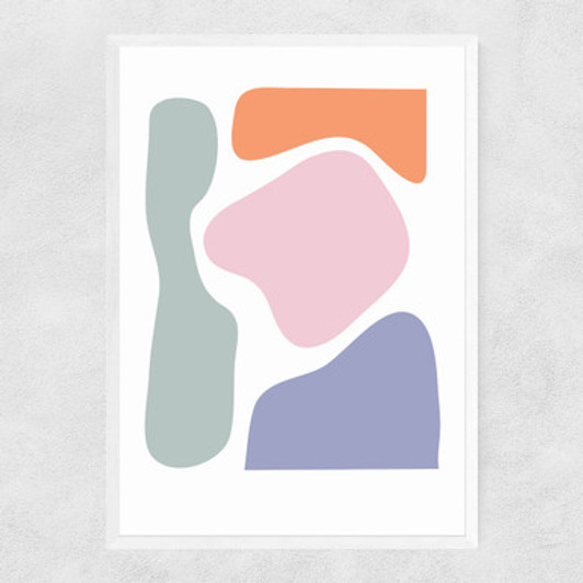 Abstract I by In House Narrow White Frame