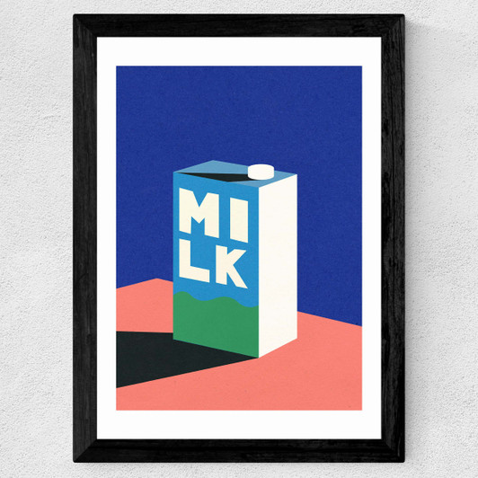 Milk Wide Black Frame