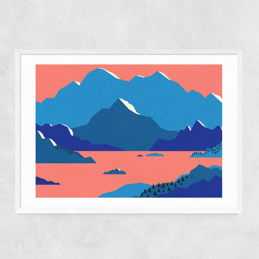 Swedish Morning Narrow White Frame
