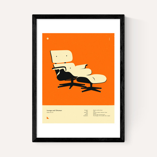 Orange Lounge Chair