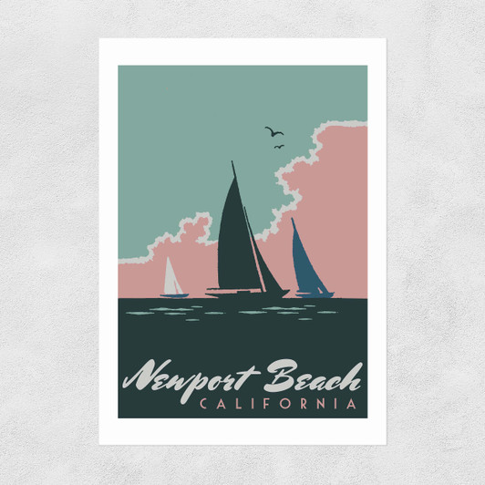 Newport Beach Unframed Print