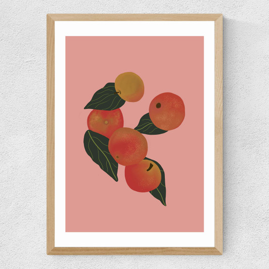 Apples Medium Oak Frame