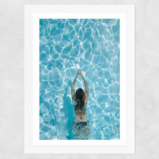 Liquid Love Wide White Frame