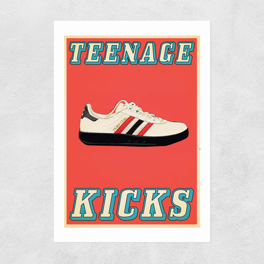 Teenage Kicks Narrow Black Frame