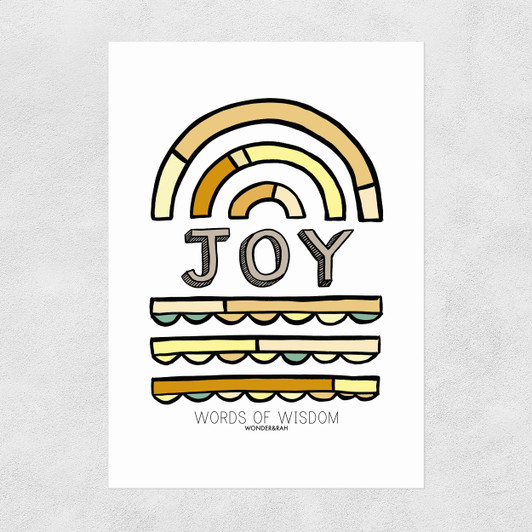 Joy by Wonder and Rah Unframed Print