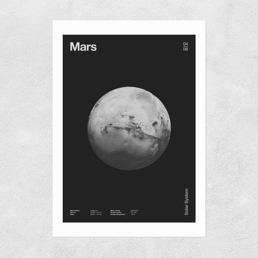 Mars by Florent Bodart Unframed Print