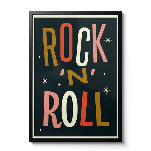 Rock and Roll Unframed Print