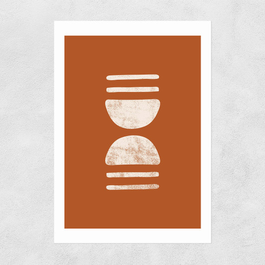 Mirror Image Shapes Unframed Print
