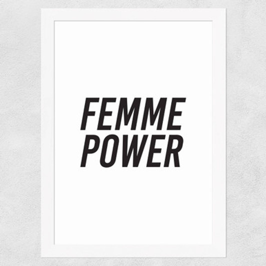 Femme Power Wide White Frame