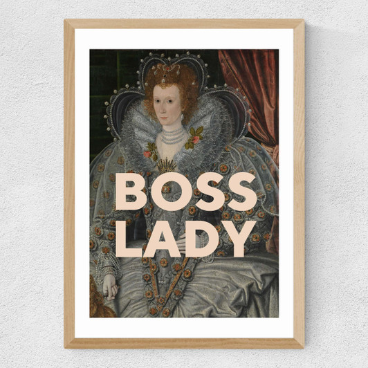 Boss Lady Medium Oak Frame