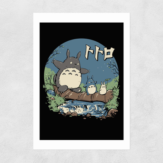 Neighbours in the Wood Unframed Print