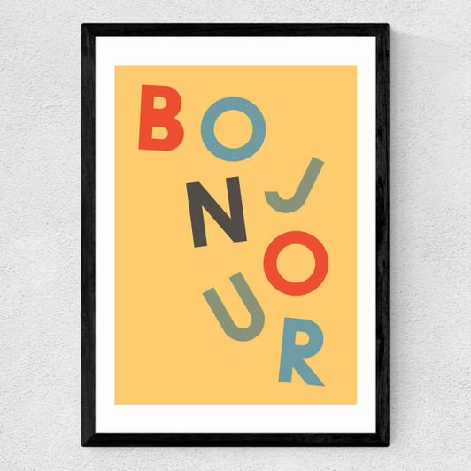 Bonjour Medium Black Frame