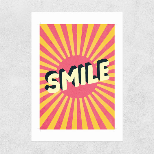 Smile by Scribbler Unframed Print
