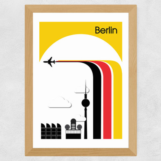 Berlin I Wide Oak Frame