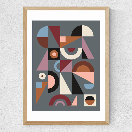 Graphic IX Medium Oak Frame