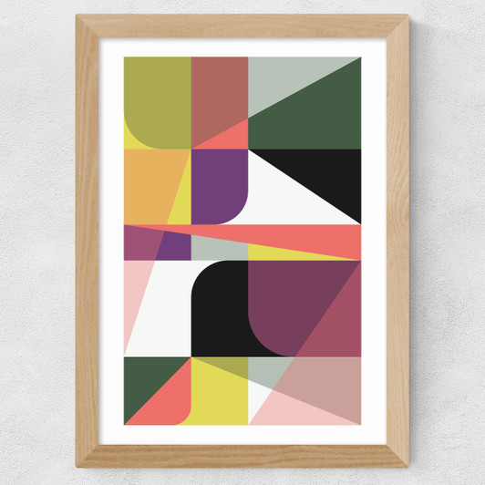 Graphic X Wide Oak Frame