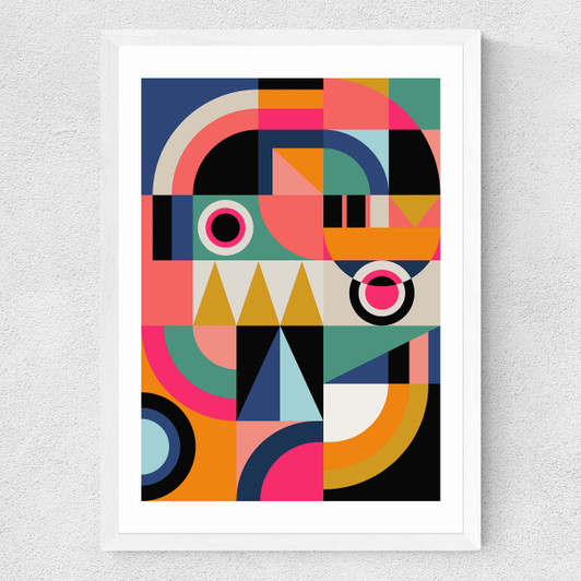 Graphic XIII Medium White Frame