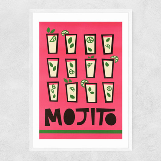 Mojito by Fox and Velvet Narrow White Frame