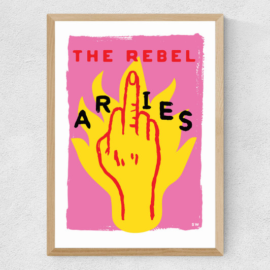 Aries - The Rebel Medium Oak Frame