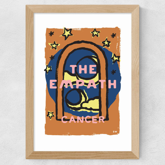 Cancer - The Empath Wide Oak Frame
