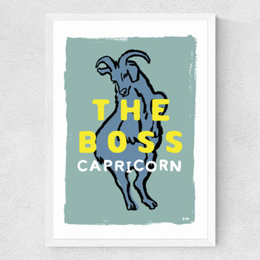 Capricorn - The Boss Medium White Frame