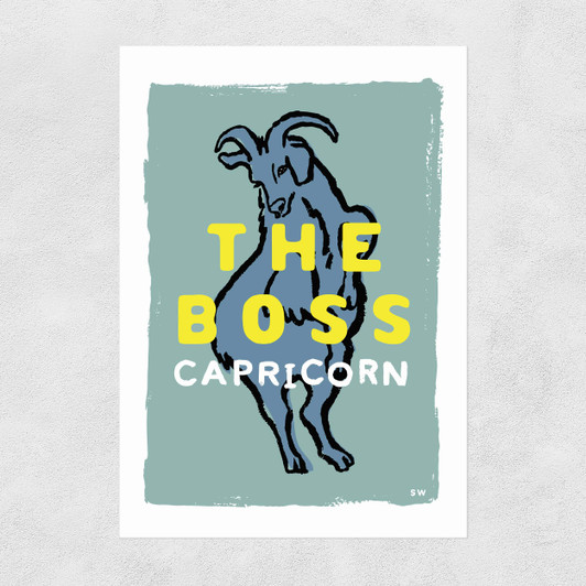 Capricorn - The Boss Unframed Print