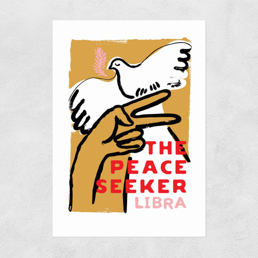 Libra - The Peace Seeker Unframed Print
