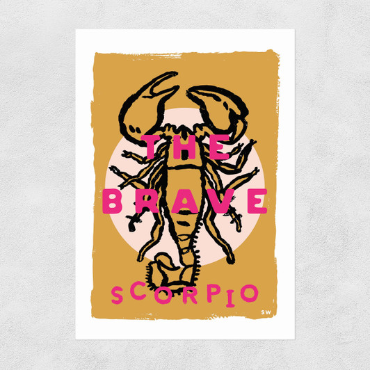 Scorpio - The Brave Unframed Print