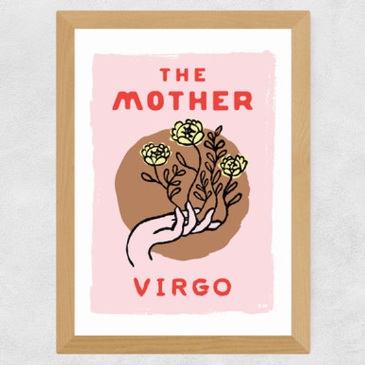 Virgo - The Mother Wide Oak Frame