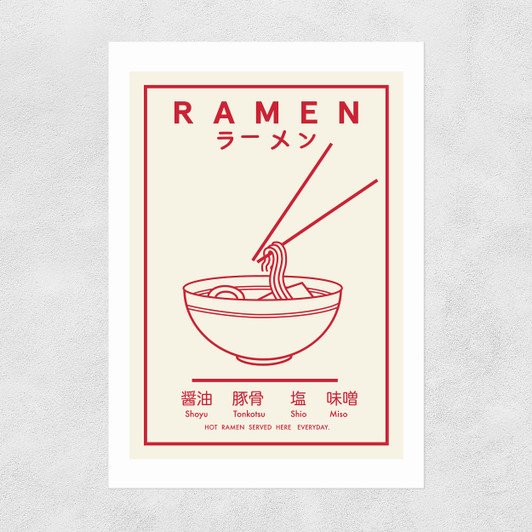 Ramen (Red and White)