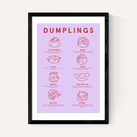 Dumpling Menu (Purple)