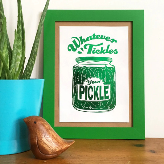 Pickle Metallic Foil Unframed Print