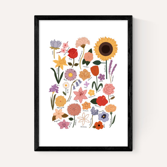 Flower Chart White
