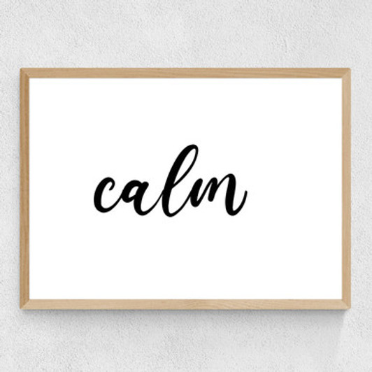 Calm by Violet Studio Medium Oak Frame