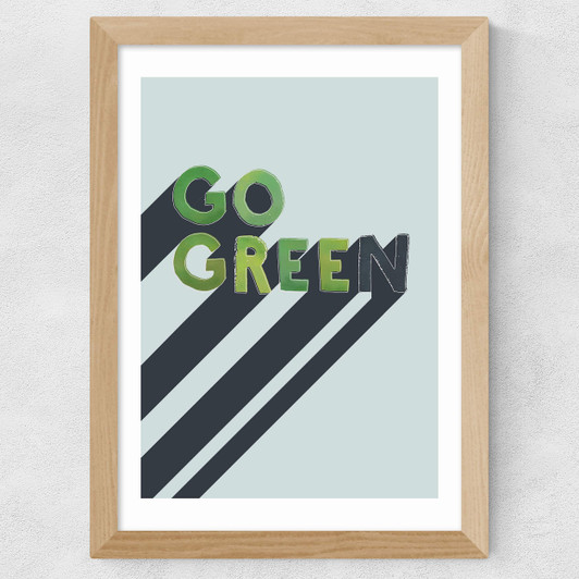Go Green Wide Oak Frame