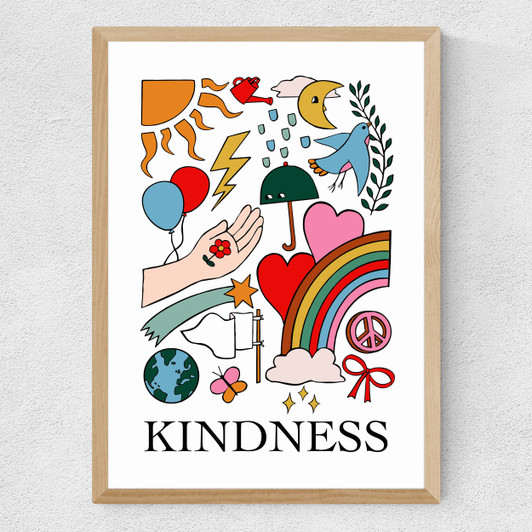 Kindness Medium Oak Frame