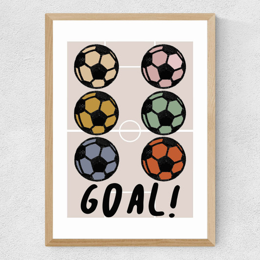 Goal! Medium Oak Frame