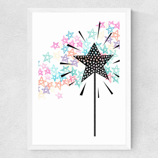 Magic by Wonder and Rah Medium White Frame