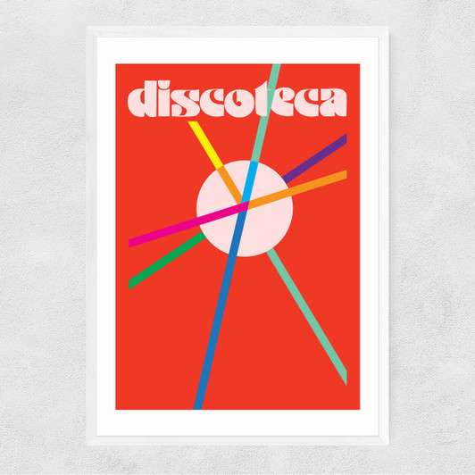 Discoteca Narrow White Frame