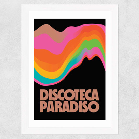 Discoteca Paradiso Wide White Frame