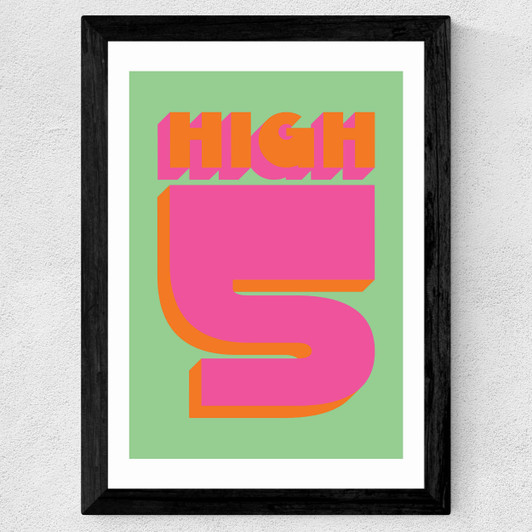 High 5 Wide Black Frame