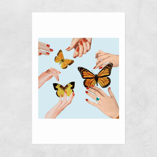 Social Butterflies Unframed Print