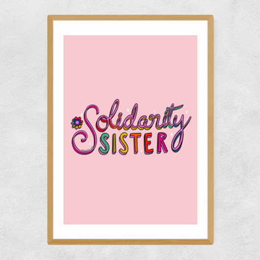 Solidarity Sister Narrow Oak Frame