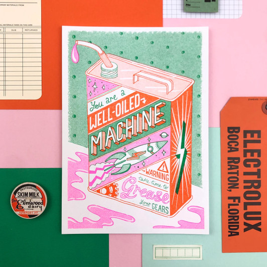 Well Oiled Machine Unframed Print