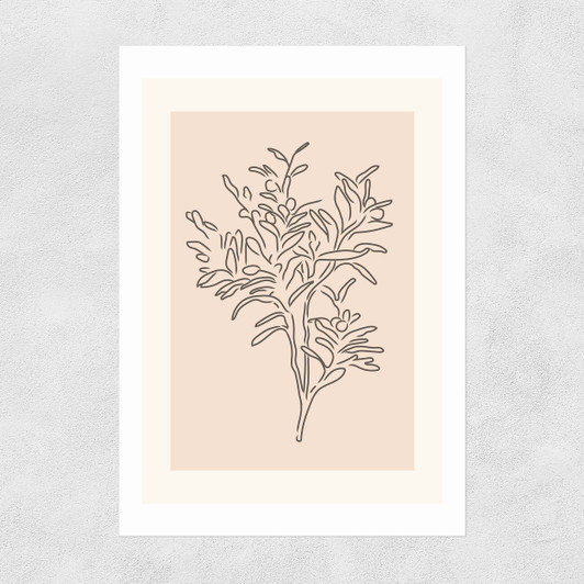 Soft Leaves II Unframed Print