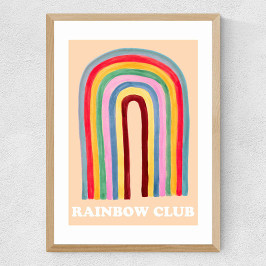Rainbow Club Medium Oak Frame