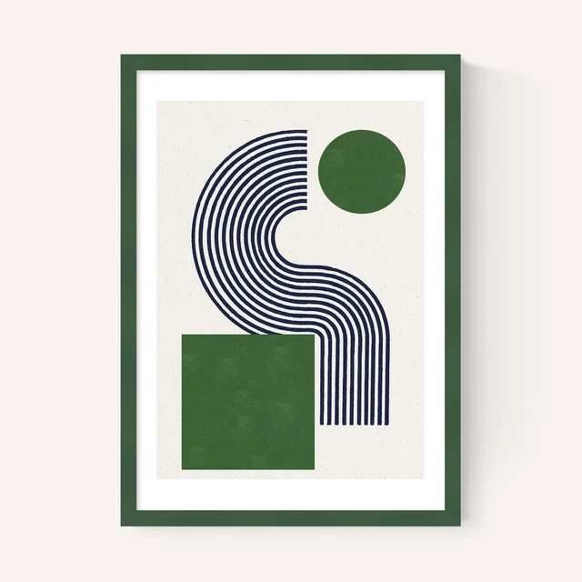 Modern Green Objects No.10