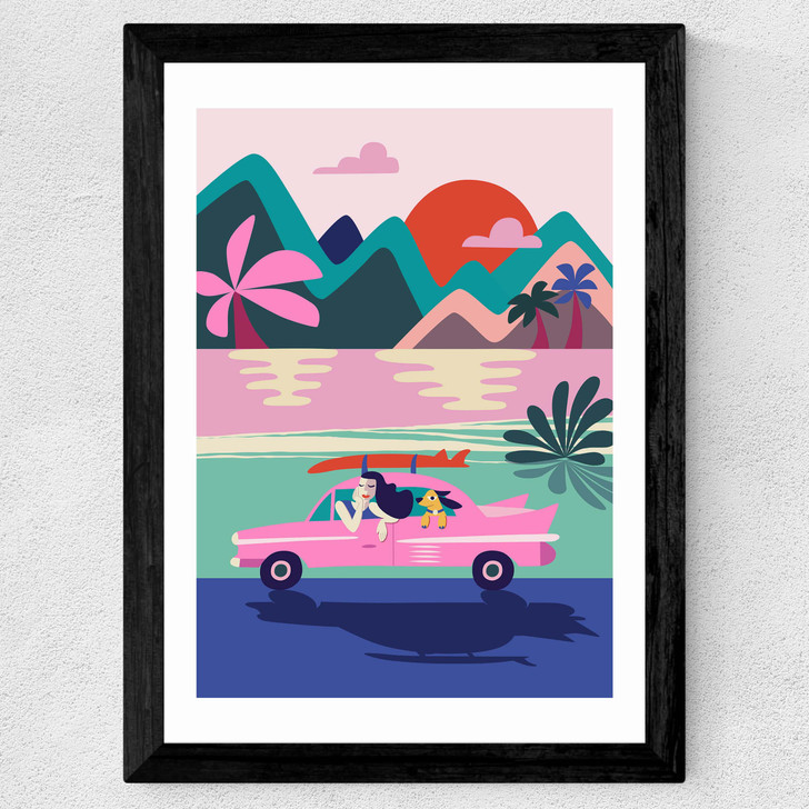 Road Trip Wide Black Frame Road Trip Wide Black Frame